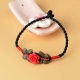 Trung Quốc phong cách retro vòng chân nữ phiên bản Hàn Quốc của sinh viên đơn giản trang trí cá tính chân dệt kim nhẫn nữ Sen lắc chân nữ 10k Vòng chân
