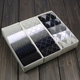 Vớ nam màu rắn kiểu cotton nam mùa thu và mùa đông trong tất dày ống kinh doanh vớ nam khử mùi vớ nam hộp quà tất nike Bộ quà tặng