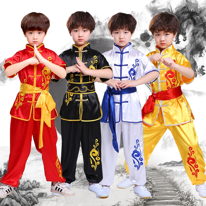 New martial arts clothesEmbroidery Yun Yun men and women Tai Chi-ji Nan Fist Children's Competition Clothing Team Short Sleeves