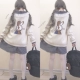 Bunny tự làm Dễ thương Lười gió mùa xuân Cô gái đan áo len bên ngoài điều hòa áo sơ mi Cô gái mềm mặc