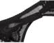 Châu Âu và Mỹ màu đen gợi cảm trong suốt ren garter silicone thép khóa tam giác đồ lót đặt