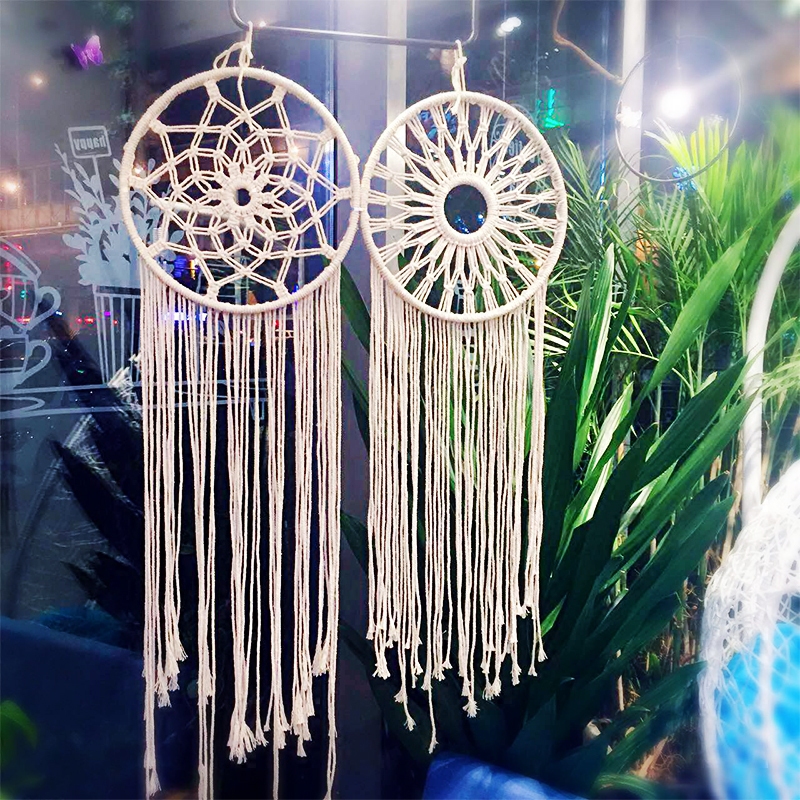 Big Catching Dreamnet Hanging pendant Bohemian artisanal knitted home streaming Su Pendant rope choreography wedding decoration