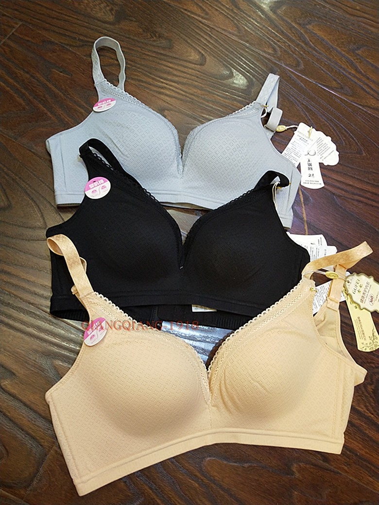 Gufei 1753 baby cotton skin-friendly no steel ring comfortable healthy underwear seamless bra standing mold cup bra female