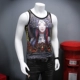 Mùa hè phong cách mới nam vest vest cá tính rỗng thoáng khí thể thao vest in áo không tay mỏng - Lót