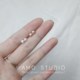 AMO natural pearl earrings female 925 sterling silver simple small exquisite hypoallergenic no pierced ear clips sleep without picking