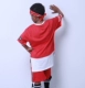 [Tặng tiền để bán] Quần áo trẻ em nhảy hip hop hip hop Quần áo ngắn tay áo thun cotton lỏng lẻo
