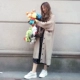 Áo len dệt kim Áo len nữ vừa phải dài Hàn Quốc Áo len cổ chữ V hoang dã - Đan Cardigan