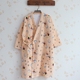 Áo khoác kimono yukata nam Nhật Bản mùa xuân và mùa thu dày áo ngủ nữ cotton mùa đông và gió quilted váy dài những người yêu thích áo len Couple áo ngủ mùa hè  Night Robe