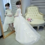 Cô gái đám cưới ponchos trailing hoa cô gái váy sinh nhật trang phục piano trẻ em trẻ em buổi tối váy công chúa set vest 3 món cực chất cho bé trai