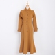 Big eees tự chế retro caramel Hepburn phong cách khí chất cao cấp váy maxi váy đuôi cá váy chữ a dáng dài Váy dài