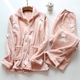 Mùa đông ấm áp tình yêu vật nuôi ~ ấm tình yêu flannel nhà thiết lập phim hoạt hình dễ thương nam và nữ mùa đông đồ ngủ dày pijama nam Cặp đôi