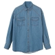 Mùa xuân và mùa thu mới Áo dài tay đơn giản Áo sơ mi denim đơn giản Phụ nữ Retro Casual Joker Cotton Thin Jacket ao so mi dep Mùa xuân