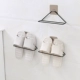 Rèn sắt giá treo tường hình tam giác keo dán giày đơn giản kệ phòng khách phòng tắm phòng tắm dép lưu trữ giá - Kệ