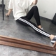 FAVAHM chất lượng cao mùa hè màu sắc hai thanh 2 thanh mảnh quần legging thể thao nữ chín điểm chân quần tây nữ Khởi động cắt