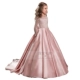 Trẻ em đuôi dài cô gái catwalk chủ trang phục trang phục sinh nhật buổi tối piano biểu diễn hoa cô gái váy trang phục biểu diễn cho bé trai Váy trẻ em