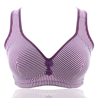 Kích thước lớn phần mỏng không có vòng thép áo ngực mở rộng dây đeo cotton cotton đầy cốc mẹ quần lót