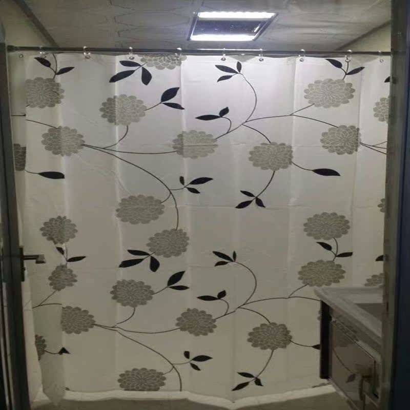 Thickened 304 stainless steel shower curtain rod straight rod perforated fixed durable bathroom curtain rod custom shower curtain rod