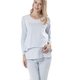 Yiqi Yuezi quần áo mùa xuân và mùa hè cotton dài tay sau sinh cho con bú quần áo ra thời trang phụ nữ mang thai đồ ngủ nhà dịch vụ cho ăn quần áo - Giải trí mặc / Mum mặc bộ sau sinh cotton Giải trí mặc / Mum mặc