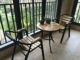 Giải trí ngoài trời bàn ghế gỗ rắn cafe sắt sân nhỏ Bàn vuông nhỏ và ghế mặt trời ô ban công quán trà đồ nội thất - Bàn ghế ngoài trời / sân bàn ăn ngoài trời đẹp Bàn ghế ngoài trời / sân