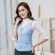 Áo sơ mi nữ quần áo vest nữ ngắn cotton vest vest vai mùa thu và mùa đông quần áo ấm áp của phụ nữ đáy ngựa nhỏ áo lông cừu Áo vest