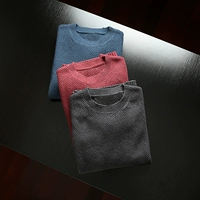 Vải là cotton chủ chốt cộng với áo len nam cashmere áo len nam cổ tròn dài shop áo thun nam