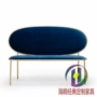 Seagull tùy chỉnh đồ nội thất đôi vải sofa giải trí Thép không gỉ mạ kim loại mô hình phòng ghế Ghế tiếp tân - Đồ nội thất thiết kế đôn gỗ tròn