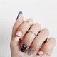 S925 sterling bạc đơn giản nhẫn nữ hipster cá tính khoảng nhỏ bóng nhỏ ngón tay chung nhẫn quà tặng trang sức Hàn Quốc nhẫn cartier Nhẫn