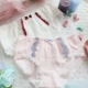 Đồ lót cotton mùa hè nữ thấp eo dễ thương ren nơ cotton Nhật Bản quần short nữ mềm mại quần lót nguyệt san Giống cái