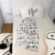 Quần pyjama quần nữ mùa hè snoopy Snoopy phim hoạt hình siêu mỏng thoáng khí lưới phòng máy điều hòa có thể mặc bên ngoài