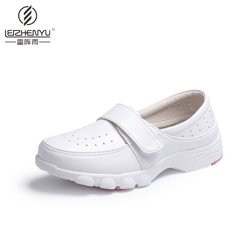 Thunderstorm Nurse Shoes Summer New Sandals Japanese Hole-In-The-Wall Korean Style Hospital Wedge Hollow Breathable Shoes for Women