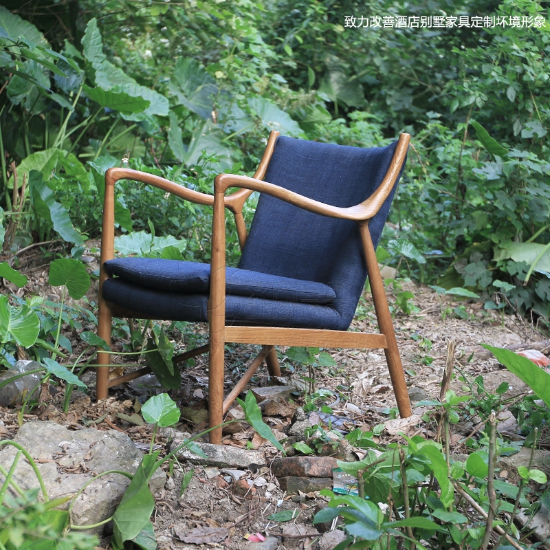 Solid wood Nordic sofa chair designer casual chair fashion minimalist Danish designer Café in talks dining chair