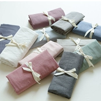 Giặt vỏ gối cotton màu rắn phong cách Nhật Bản mùa hè mát mẻ vỏ gối đơn mảnh vỏ gối Tân Cương 48 * 74cm gối cao su non cho trẻ sơ sinh
