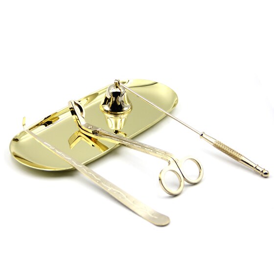 Aromatherapy candle tray tool scissors wick wick cut candle extinguisher candle cover fire hook three-piece igniter