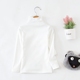 Áo thun bé gái cổ cao cộng với nhung mùa thu và mùa đông cho bé diện quần áo cotton trắng đen mùa thu trong bé trai áo thun dài tay bó sát 7 tuổi quần áo trẻ em giá rẻ Áo thun