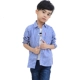 Áo sơ mi kẻ sọc cho bé trai mới cotton dài tay mùa xuân và mùa thu áo kẻ sọc lớn cho trẻ em áo sơ mi cho bé trai 8 tuổi Áo sơ mi