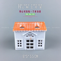 JZ69 micro landscape simulation white villa building house building model play house car model scene plastic accessories