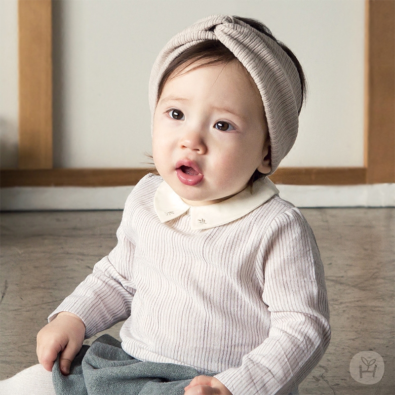 Korean clothes spring and autumn baby kids bottoming shirt baby striped top boys girls round neck shirt shirt