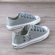Mùa hè 2018 mới giày vải denim nữ học sinh giày đế bằng