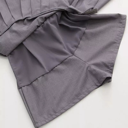 Весенняя летняя юбка в складку, костюм, мини-юбка, штаны, высокая талия