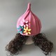 Korean version of the baby hat autumn and winter baby child 3-6-12 months 1-2-4 years old girl child wig hat