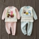Quần cotton thoáng khí cho bé bộ đồ lót nhiệt thoáng khí một nửa cổ cao quần áo mùa thu quần dài quần áo trẻ em mùa thu và mùa đông thời trang bé gái Phù hợp với trẻ em