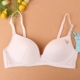 2 cô gái bra bra cotton mỏng phần học sinh trung học cơ sở đồ lót cô gái không có vòng thép stereo cup ngực pad