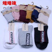 Vớ cotton chân nữ chất liệu vớ vớ 8804 mùa thu và mùa đông vớ cotton nữ