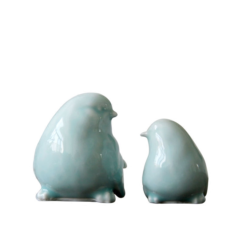 The rain tong home | ceramic creative modern adornment installs soft outfit furniture green glaze pay-per-tweet bird furnishing articles