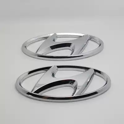 Suitable for Huatai car standard Santa Fe modified modern car standard front and rear signs, front bar, net standard, tailgate standard