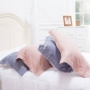 Plain sọc bông gạc bông mềm khăn bông khăn bông gạc để tăng màu sắc của cặp vợ chồng gối - Khăn gối khăn trải gối