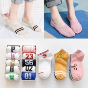 Thuyền vớ nữ vớ nữ vớ cotton nông miệng vô hình Hàn Quốc dễ thương silicone trượt không rơi với mùa hè phần mỏng ngày