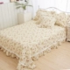 Floral bông cũ thô lanh mùa hè giường bông ren váy flounced một mảnh khăn trải giường custom-made - Váy Petti