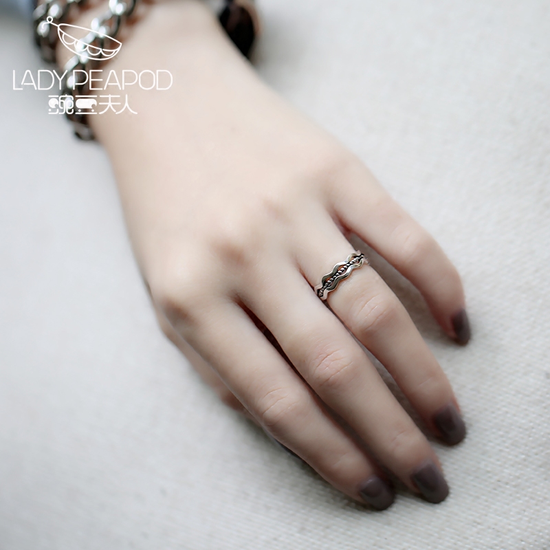 Bague Femme LADY.PEAPOD     en Argenterie - Ref 3088488 Image 3