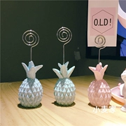Ins phong cách Bắc Âu Trái tim cô gái Hàn Quốc Macaron màu hồng dứa máy tính để bàn trang trí tin nhắn ghi chú clip đặt ra đạo cụ